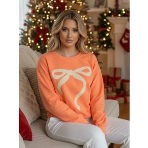 Női SOFTTIE pulóver, egy méretben, narancssárga színben kép