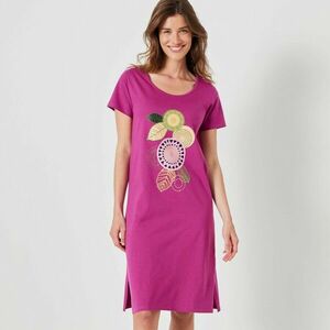 Rövid ujjú, rozettás mintás hálóing kép