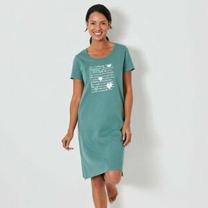 Rövid ujjú, szívmintás hálóing kép