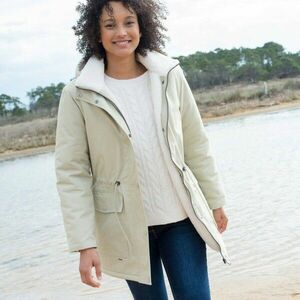 Kapucnis parkakabát sherpa béléssel kép