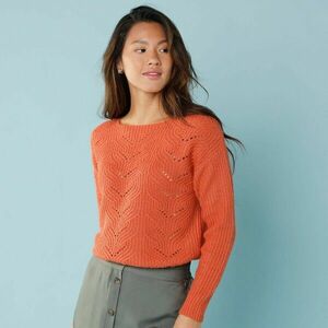 Kis méretű, kerek nyakú, hosszú ujjú pulóver kép