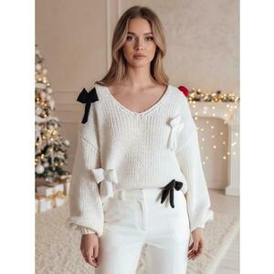 Női pulóver, egy méretben, PUREBOW, ecru kép