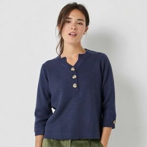 Gombos pulóver gyöngymintával kép