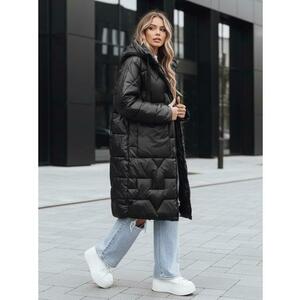 Női oversized téli kabát, fekete kép