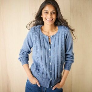 Áttört kardigán kép