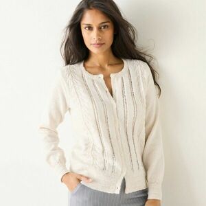 Áttört kardigán kép