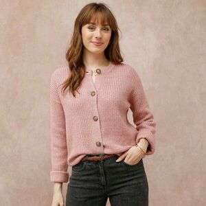 Egyszínű kötött pulóver kép