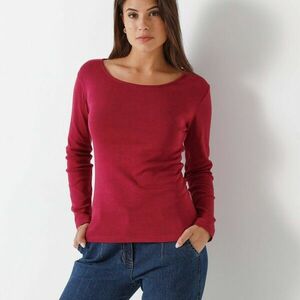 Egyszínű hosszú ujjú póló, biopamutból kép