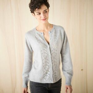 Áttört kardigán kép