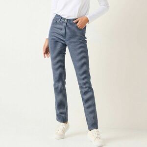 Szűk hosszú nadrág, csíkos farmer kép