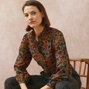 blúz fodros betéttel - Női kép