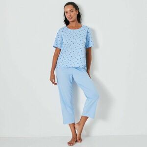 Pizsama 3/4-es nadrággal és virágmintával kép