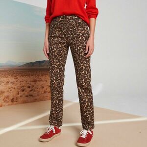 Egyenes nadrág állatmintával kép