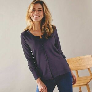 Egyszínű, gombos pulóver kép