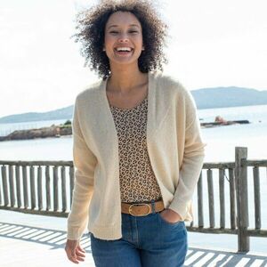 Moher és gyapjú keverék kardigán kép