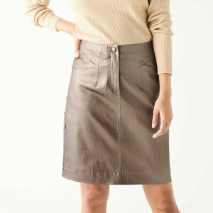 Rövid műbőr szoknya kép