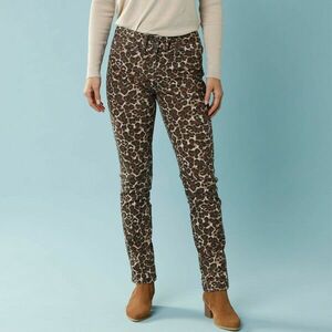 Egyenes szabású nadrág állati szőrmével, kisebb testalkatra kép