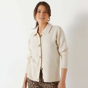 Garbónyakú pulóver gallérral, újrahasznosított poliészterből kép