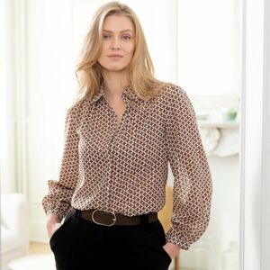 Sifon blúz minimalista mintával kép