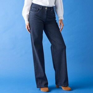 Széles, rugalmas farmer, 165 cm feletti magasság esetén, belső szárhossz 79 cm kép