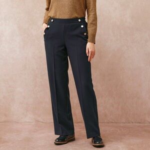 Széles, lenge nadrág díszes gombokkal kép