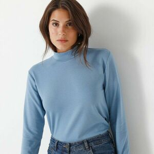 Meleg molton póló állógallérral kép