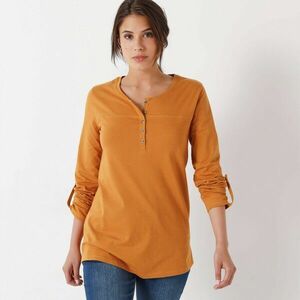 Egyszínű tunika gombos patenttal kép