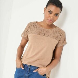 Rövid ujjú csipkés póló kép