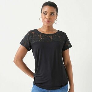 Rövid ujjú csipkés póló kép