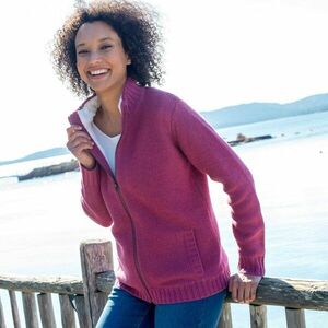 Puhán bélelt, cipzáras pulóver kép