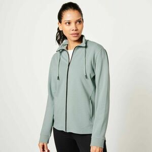 Molton cipzáras pulóver állógallérral kép