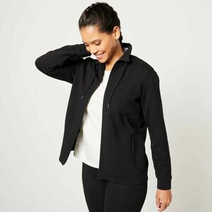 Molton cipzáras pulóver állógallérral kép