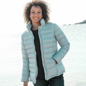 Vízálló, steppelt, cipzáras kabát kép