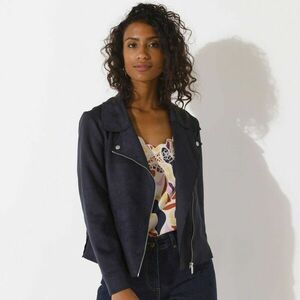 Művelúr cipzáras kabát kép