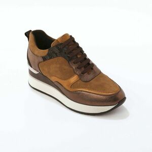 Bőr ék alakú cipők kép