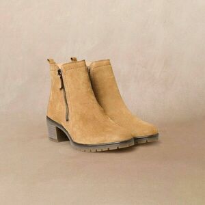 Alacsony sarkú, Pédiconfort csizma, bőrből, extra széles kép