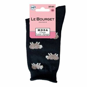 Gyapjú zokni bárány motívummal kép