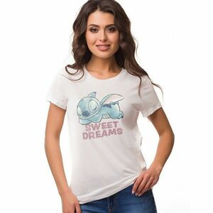 Rövid ujjú póló, középen öltéssel és Édes álmok mintával kép