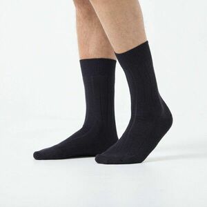 Bordázott gyapjú és selyem zokni Labonal kép