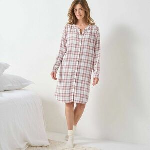 Kockás és gombos hálóing kép