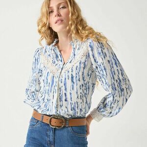 Muszlin és makramé ingblúz kép