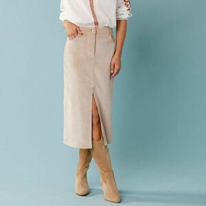 Hosszú kordbársony szoknya, apró alakhoz kép