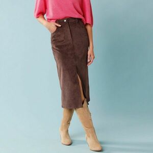 Hosszú kordbársony szoknya, apró alakhoz kép