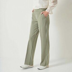 Egyenes kockás nadrág kép