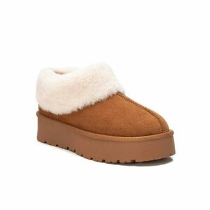 Xti mélyen dekoltált, meleg szegéllyel ellátott, bebújós csizma kép