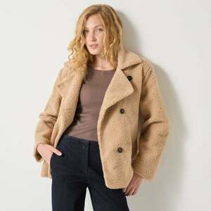 Rövid buklé kabát kép