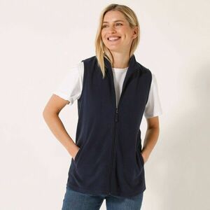 Fleece mellény cipzárral kép