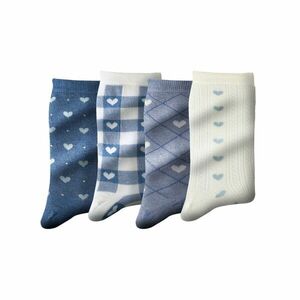 4 pár zokni szívmintával kép