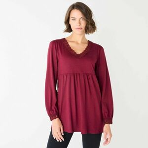 Tunika csomózott csipke részletekkel kép