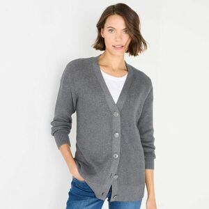 Hosszú gombos pulóver kép